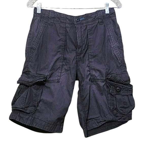 Aeropostale Gray Cargo Shorts Inside Drawstring Pockets Men's Size 28 Normcore - Picture 1 of 7